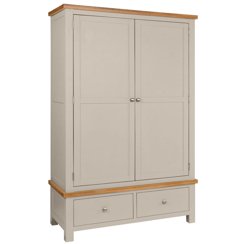 Oxford Painted Double Wardrobe with 2 Drawers