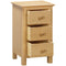 Arundel Oak 3 Drawer Bedside