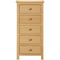 Arundel Oak 5 Drawer Tall Chest