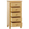 Arundel Oak 5 Drawer Tall Chest