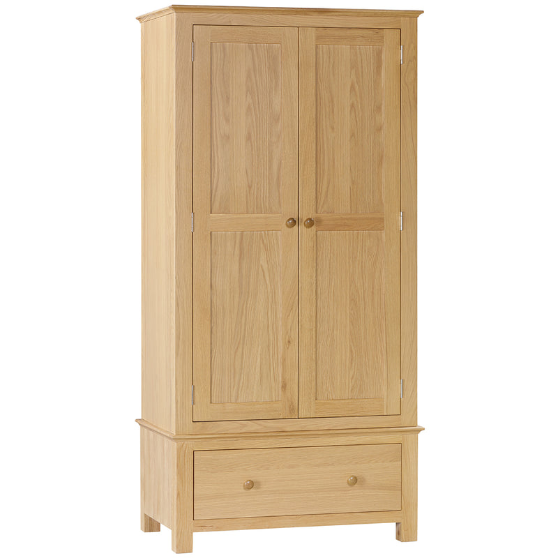 Arundel Oak Gents Double Wardrobe