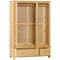 Arundel Oak Triple Wardrobe with 2 Drawers