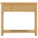 Arundel Oak 2 Drawer Console Table