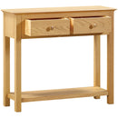 Arundel Oak 2 Drawer Console Table