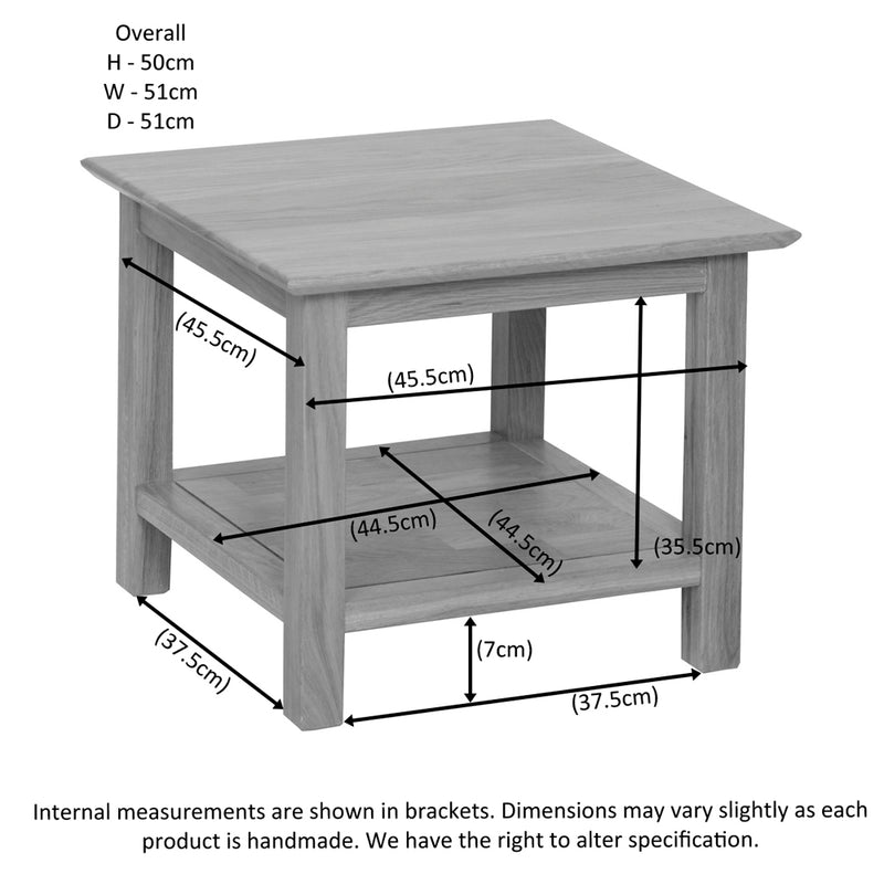 Hampshire Oak Small Coffee Table