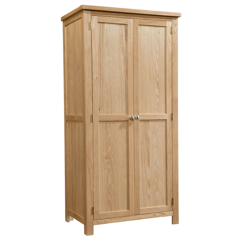 Oxford Oak All Hanging Double Wardrobe