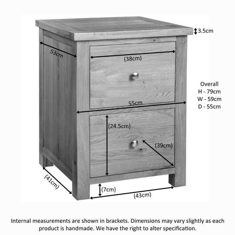 Oxford Oak Filing Cabinet