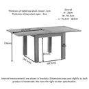 Oxford Oak Flip Top Table