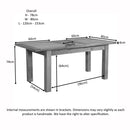 Oxford Oak Small Extending Table 1 Leaf