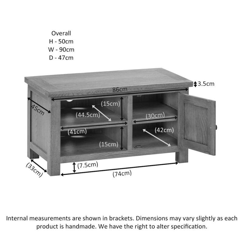 Oxford Oak Standard TV Unit