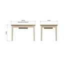 Canterbury Grey 1.2m Extending Table - Stock Clearance