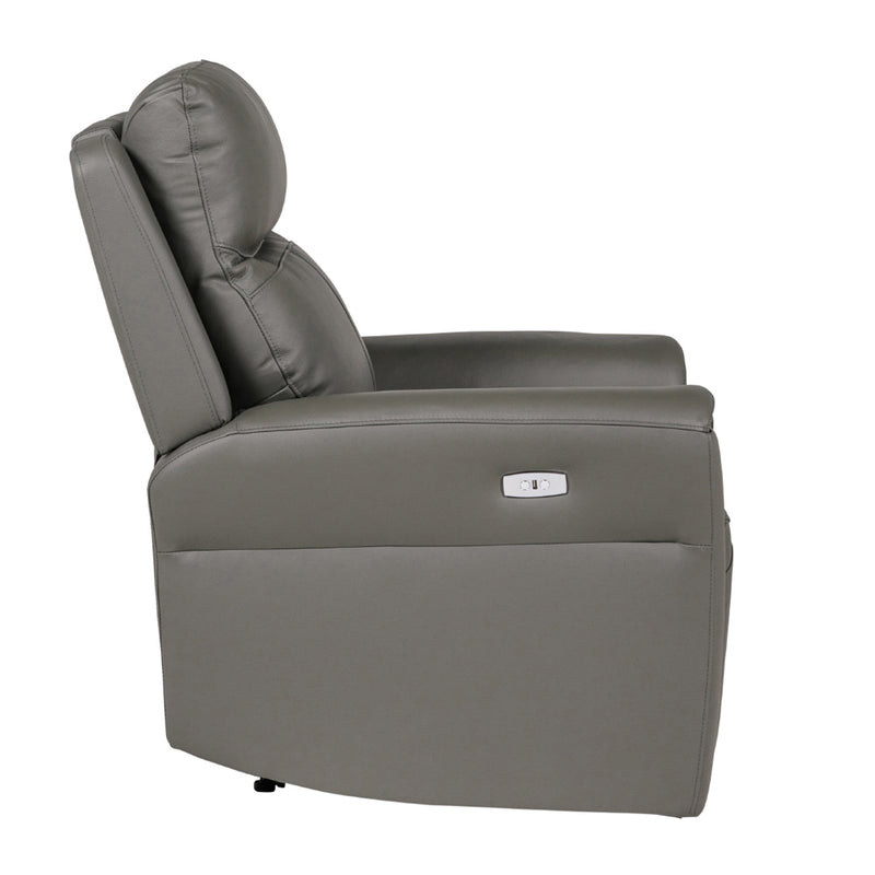 Hudson Electric Recliner - 1 Seater Ash