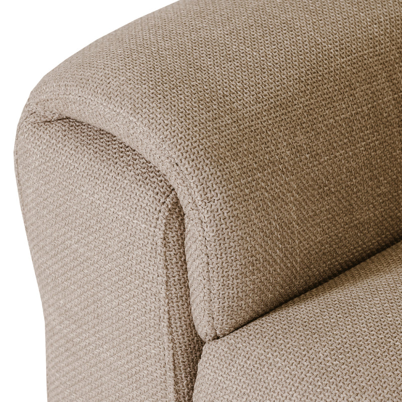 Hudson Electric Recliner - 2 Seater Mushroom
