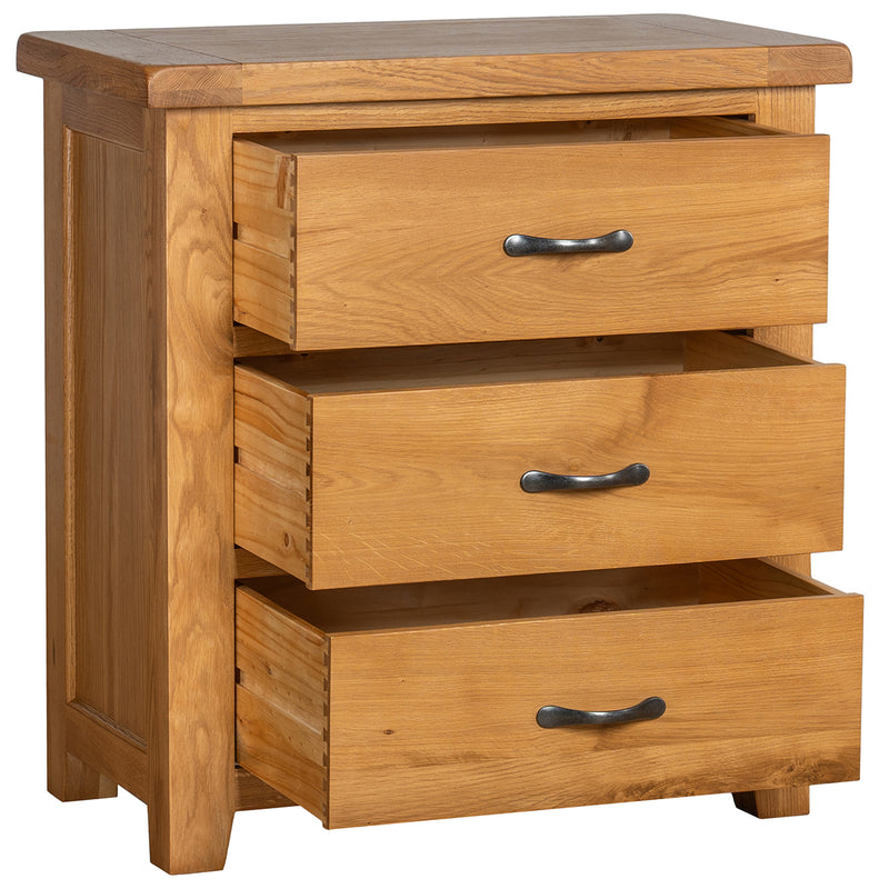 Brockenhurst Oak 3 Drawer Chest