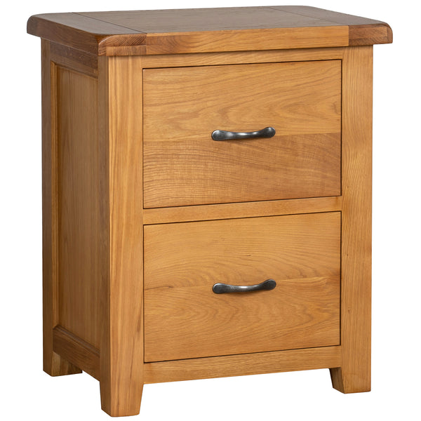 Brockenhurst Oak 2 Drawer Filing Cabinet