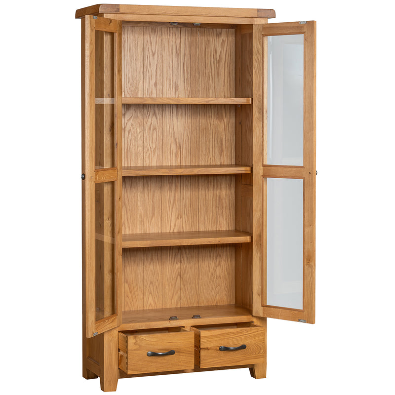 Brockenhurst Oak Display Cabinet