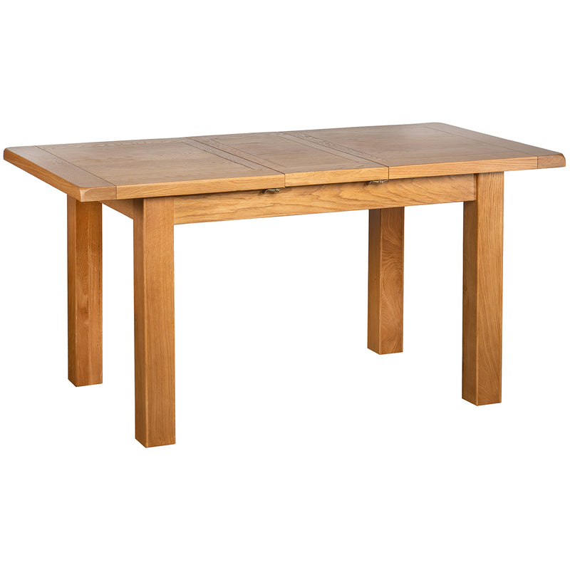 Brockenhurst Oak Small Extending Dining Table 1 Leaf