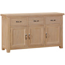 Salcombe Oak 3 Door Sideboard