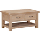 Salcombe Oak Coffee Table with 2 Drawers