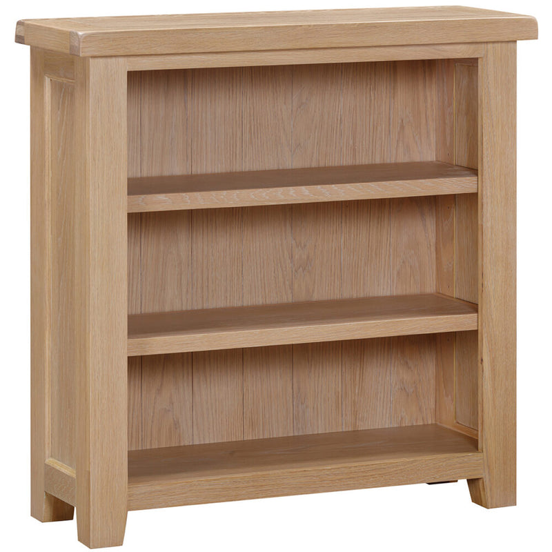 Salcombe Oak Small Wide Bookcase