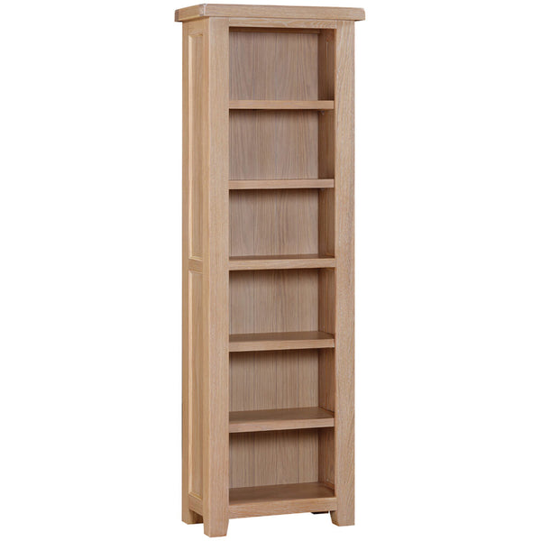 Salcombe Oak Tall Narrow Bookcase