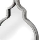 Silver Quarterfoil Hanging Mirror