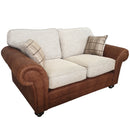 Tarquin 2 Seater Sofa Oatmeal Scatter Back