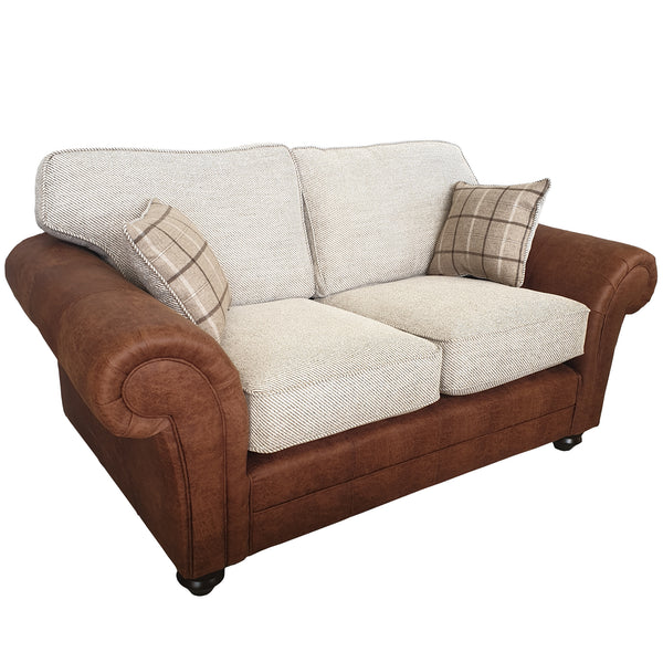 Tarquin 2 Seater Sofa Oatmeal Scatter Back