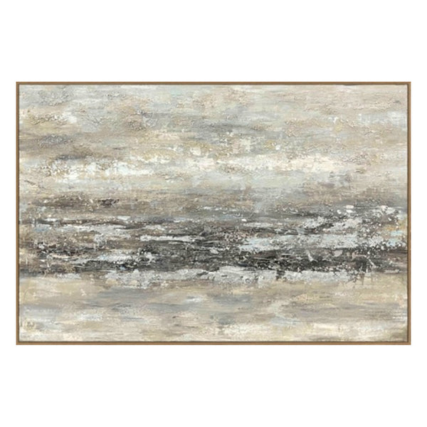 Traverse Hand Painted Framed Canvas