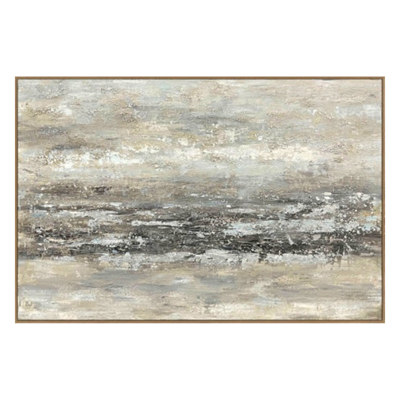 Traverse Hand Painted Framed Canvas