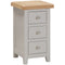 Salcombe Painted Compact 3 Drawer Bedside