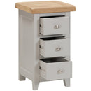 Salcombe Painted Compact 3 Drawer Bedside