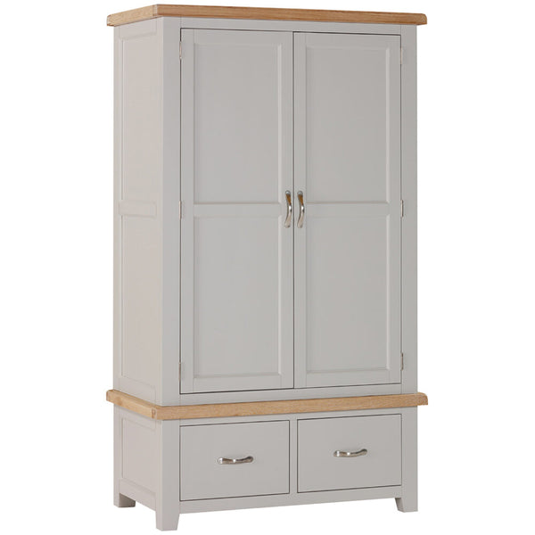 Salcombe Painted Double Wardrobe with 2 Drawers