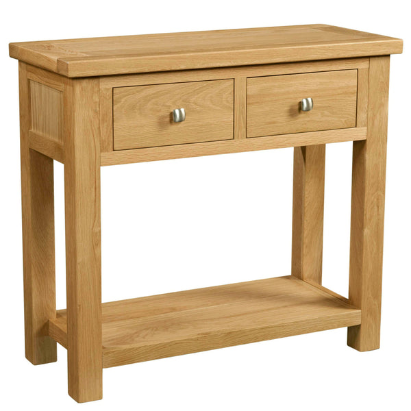 Oxford Oak 2 Drawer Console Table