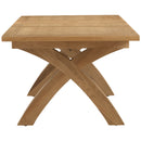 Oxford Oak X-Leg Extending Dining Table