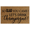 Lets Drink Champagne Doormat