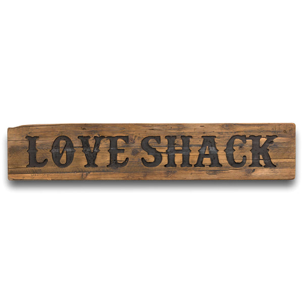 Love Shack Rustic Wooden Plaque