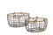 Set of 2 Oval Wire Baskets