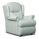 Malvern Fixed Single Seat Chair - Leather
