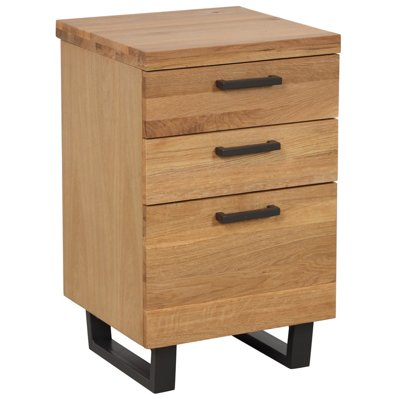 Foundry Oak 3 Drawer Filing Cabinet