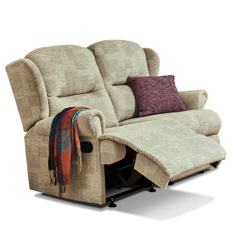Malvern Manual Recliner 2 Seat Sofa - Fabric