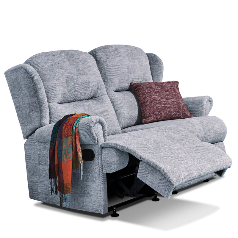 Malvern Manual Recliner 2 Seat Sofa - Fabric