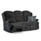Malvern Manual Recliner 3 Seat Sofa - Fabric