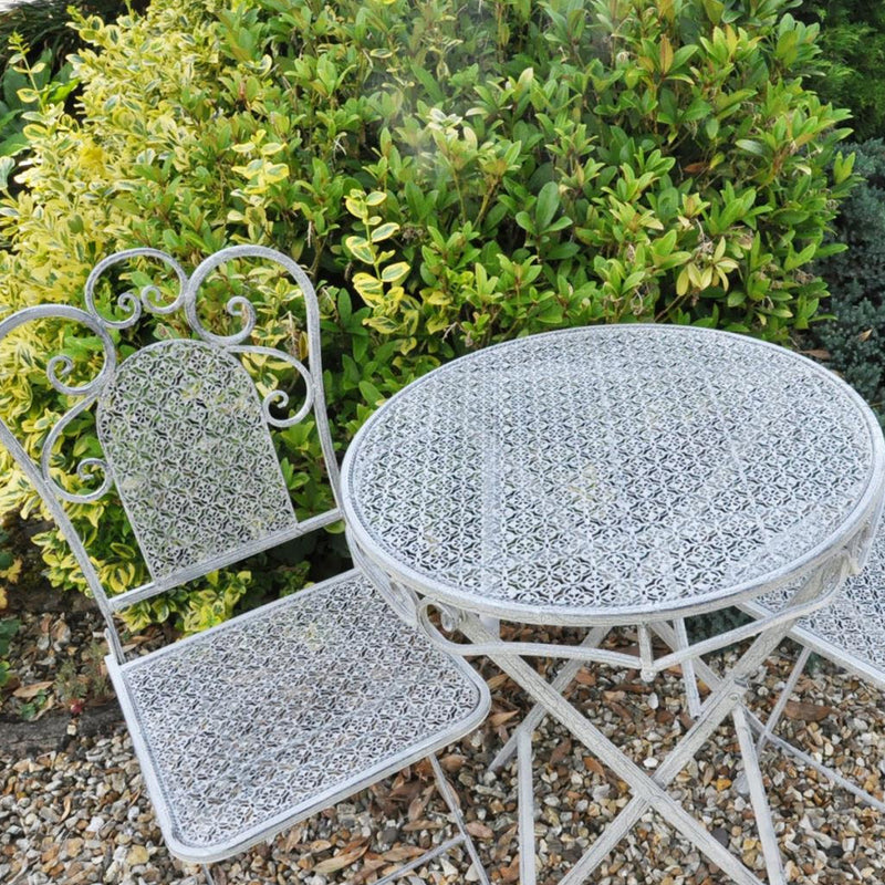 Metal Garden Table and 2 Chair Set