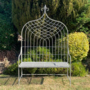 Metal High Back Garden Bench