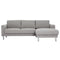 Manhattan Chaiselongue Sofa Light Grey (Right Hand)