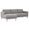 Manhattan Chaiselongue Sofa Light Grey (Left Hand)