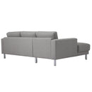 Manhattan Chaiselongue Sofa Light Grey (Left Hand)