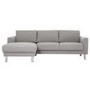 Manhattan Chaiselongue Sofa Light Grey (Left Hand)