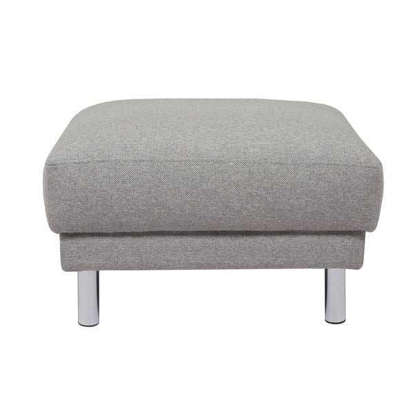 Manhattan Footstool Light Grey